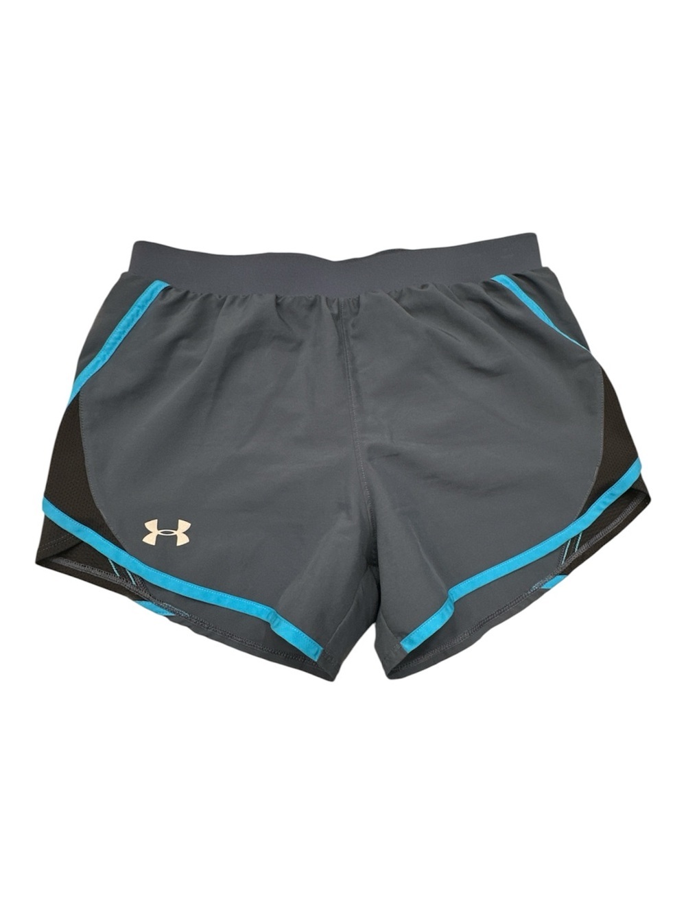 Under Armour Gray Shorts with Teal Accent